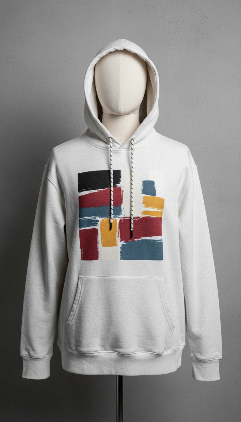 Concrete White Artist Collab Hoodie