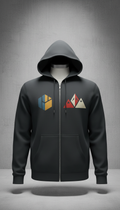 Zip-Up Midnight Steel Hoodie