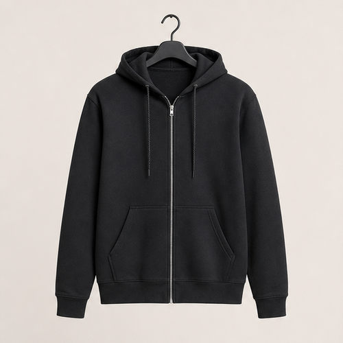 Men's Full-Zip Midweight Fleece Hoodie with Front Pockets - image 1