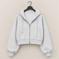 Women's Zip Up Hoodie Lightweight Sweatshirt Drop Shoulder Casual Athletic Jacket - image 1