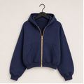 Women Sweatshirt Zip Up Hoodie Fall Fashion Trendy Long Sleeve Jackets Winter Clothing Outfits - image 1