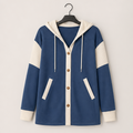 Casual Long Sleeve Button Down Hoodies Shackets Women's Fall Fashion - image 1